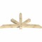 Ekena Millwork Alberta Rough Sawn Timber Gable Bracket, Douglas Fir, 96"W x 48"H x 6"D x 6"F, 12/12 Pitch GBW096X48X0606ALB00RDF - alternate 4